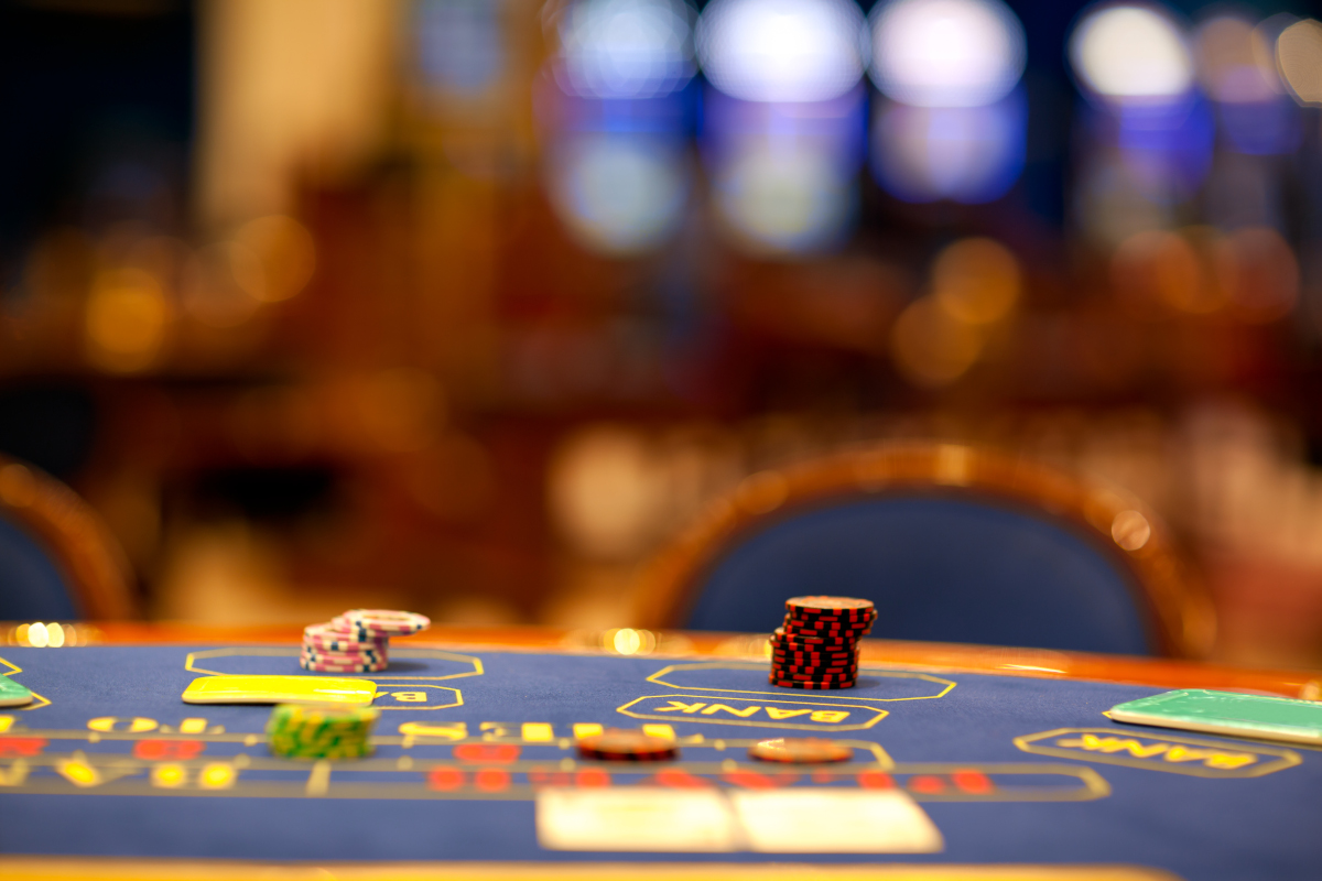 blackjack table