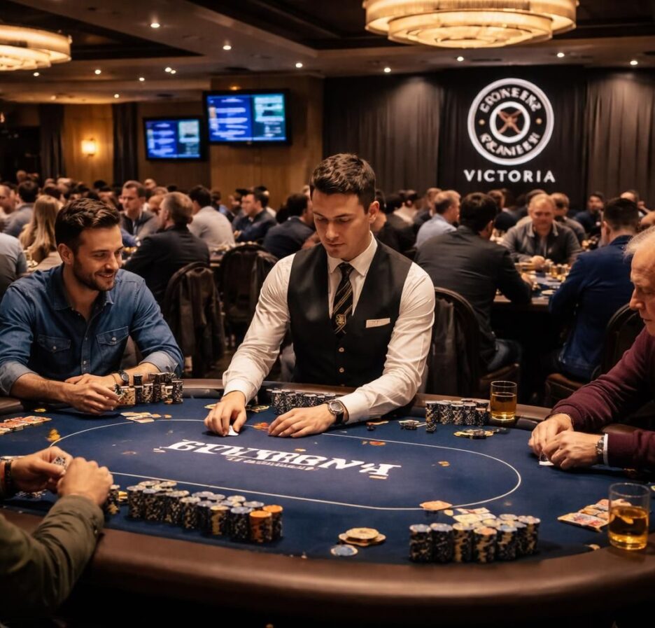 découvrez l'ambiance unique et électrisante de la salle de poker du grosvenor casino à victoria, un lieu incontournable pour les passionnés de poker.