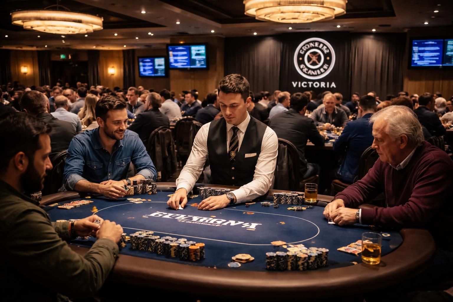 découvrez l'ambiance unique et électrisante de la salle de poker du grosvenor casino à victoria, un lieu incontournable pour les passionnés de poker.