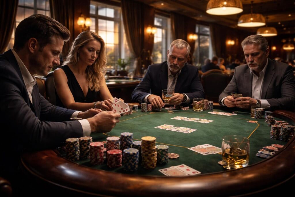 découvrez l'ambiance unique et électrique de la salle de poker du grosvenor casino à victoria, un lieu incontournable pour les passionnés de poker en quête de sensations fortes.