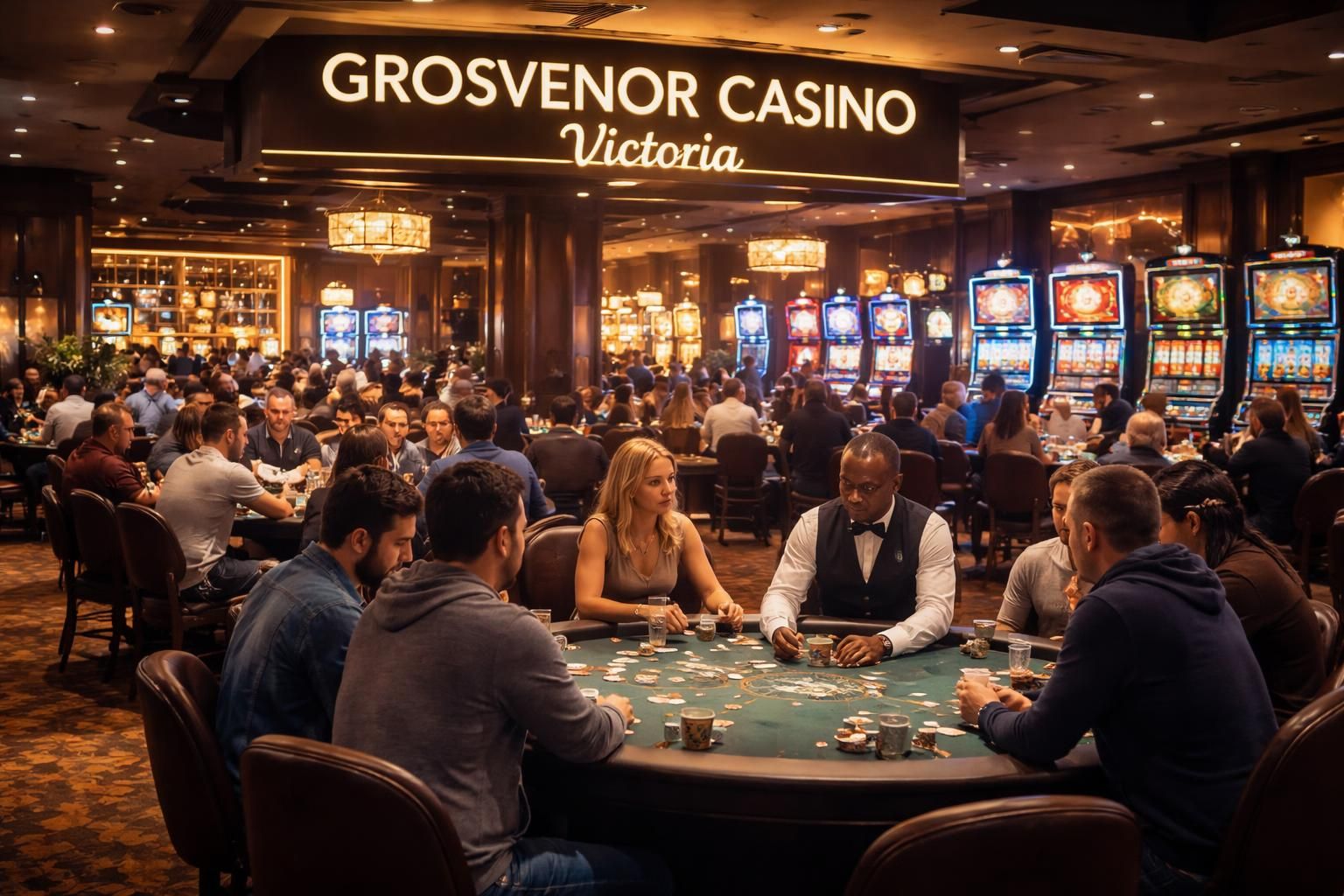 découvrez grosvenor casino victoria à londres, un véritable paradis pour les amateurs de jeux d'argent avec une ambiance élégante, une large sélection de jeux et des offres exclusives.