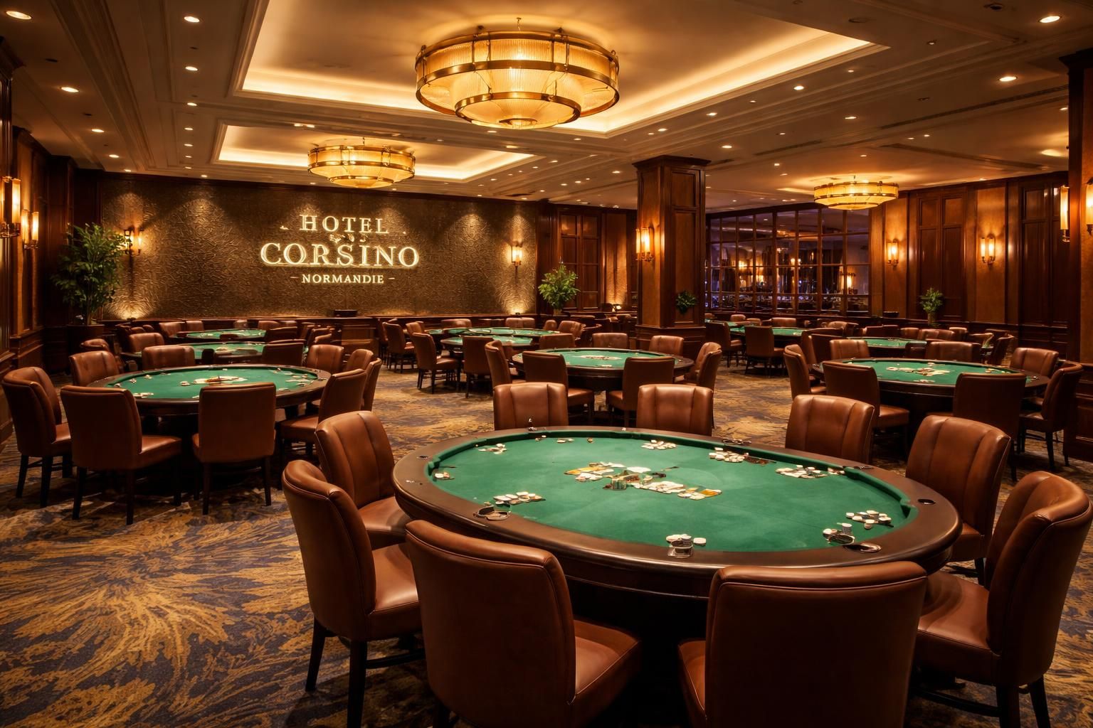 découvrez l'ambiance unique et captivante de la salle de poker de l'hotel casino normandie à rouen, un lieu où passion et convivialité se rencontrent pour une expérience mémorable.