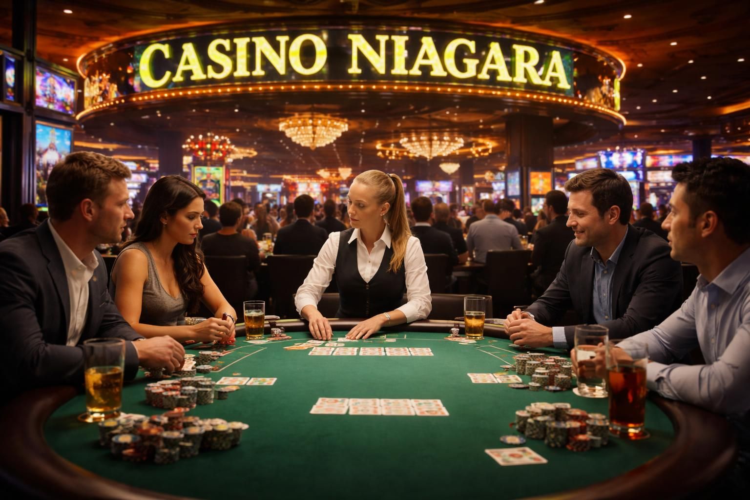 découvrez la salle de poker du casino niagara à niagara falls, canada, un lieu d'excellence offrant une expérience de jeu unique pour tous les passionnés.